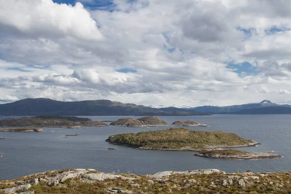 Zicht Archipel Bij Tustna Provincie Meer Romsdal — Stockfoto