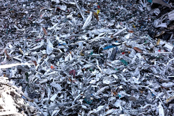 Aluminum Profiles Scrap Recycling Foundry Scrapyard — Stock Photo, Image