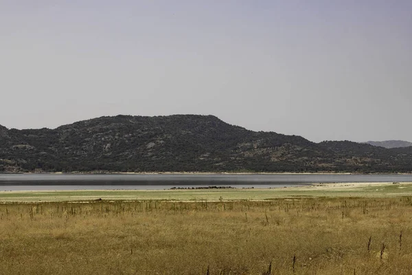 Dry landscape with river 2 — Stock Photo, Image