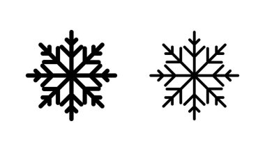 Kar ikonu hazır. kar Tanesi simgesi vektörü