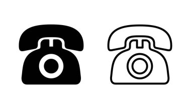 Telefon ikonu seti. telefon simgesi vektörü.