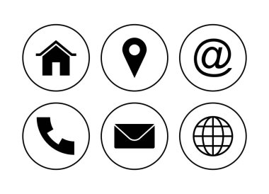 Simge vektörüyle bağlantı kurun. Ağ simgesi vektörü. kartvizit iletişim bilgileri simgesi.