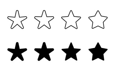 Yıldız Simgesi hazır. derecelendirme simgesi vektörü favori yıldız simgesi