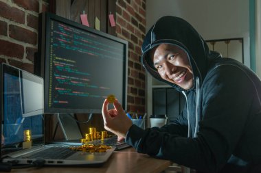 Bitcoin holding ve şiddetle arayan hacker. şantaj ve insanlardan fidye alarak.