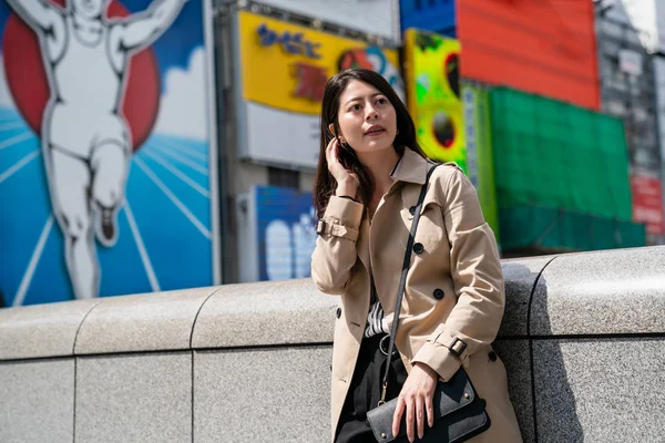 Oficina Dama Pie Frente Famosa Glico Corriendo Hombre Signo Osaka — Foto de Stock