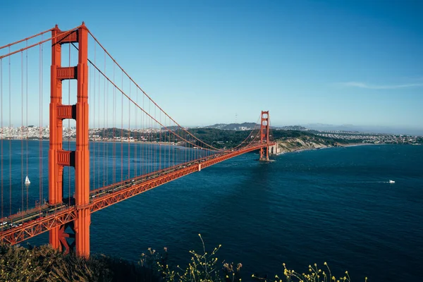 Golden Gate Bridge São Francisco Califórnia Eua Bela Vista Urbana — Fotografia de Stock