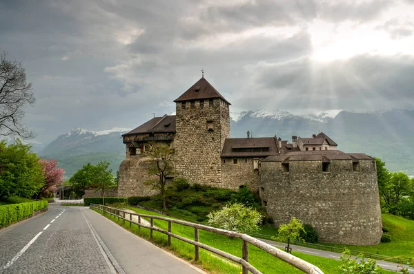 Château de Vaduz, Alpes, Liechtenstein. Vieux palais européen — Photo