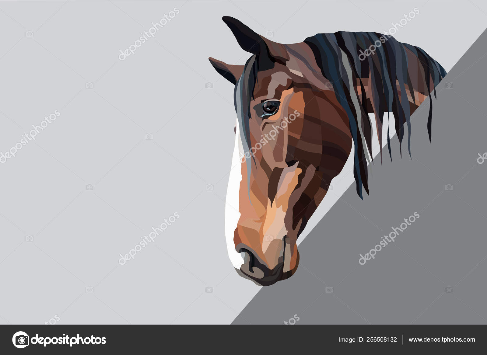 Sorrel horse图库矢量图片、免版税Sorrel horse插图|DepositPhotos, image size:1600x1167