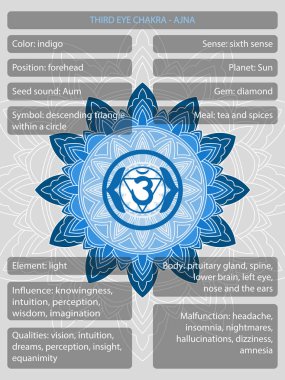 Çakralar, anlamlar bilgisinin tanımlandığı sembollerdir