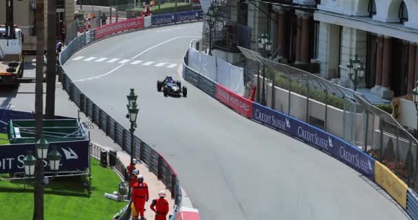 Monte Carlo Monako Května 2018 Stará Závodní Auta Grand Prix — Stock video