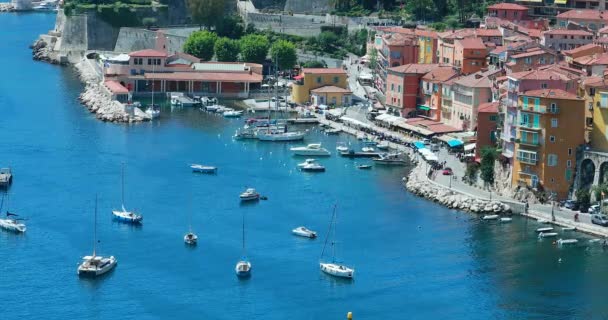 Villefranche Sur Mer Fransa Mayıs 2018 Villefranche Sur Mer Liman — Stok video