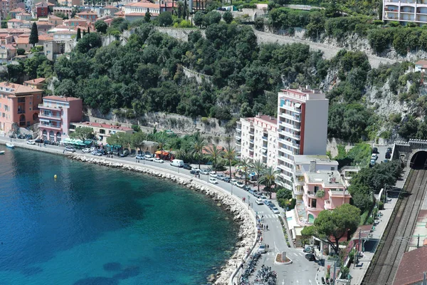 Villefranche Sur Mer Frankrijk Mei 2018 Mooie Luchtfoto Van Villefranche — Stockfoto