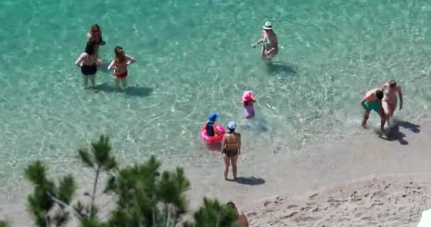 Villefranche Sur Mer Fransa Mayıs 2018 Insan Aile Tatil Deniz — Stok video
