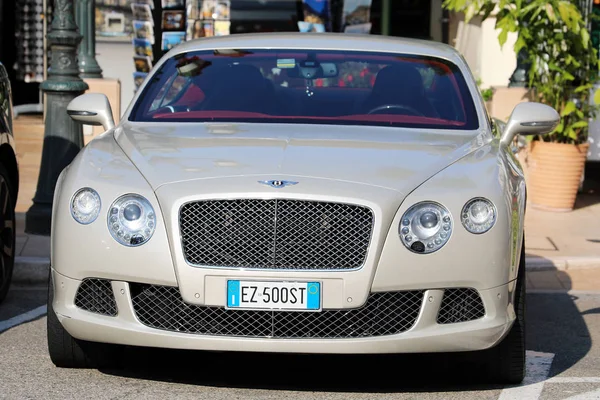 Monte Carlo Mónaco Septiembre 2018 Bentley Continental Gtc Front View — Foto de Stock