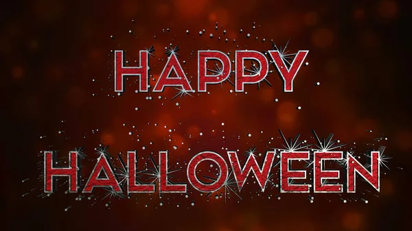 Happy Halloween 3D Text Effect - Metal And Blood Background