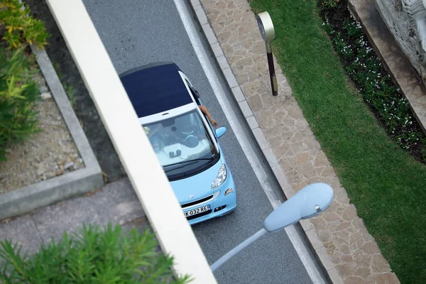 Monte Carlo Monaco October 2018 Aerial View Small City Car — Stock Photo, Image