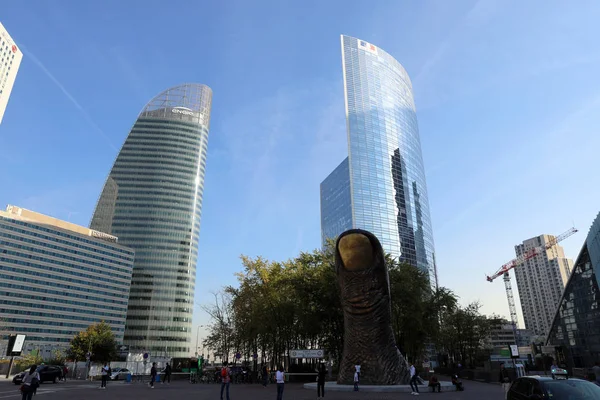 París Francia Octubre 2018 Pouce Escultura Gigante Del Pulgar Por — Foto de Stock