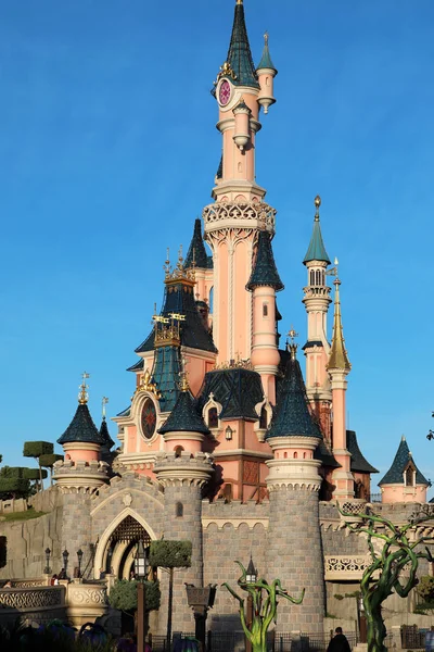 Marne Vallee Francia Octubre 2018 Sleeping Beauty Castle Disneyland Paris — Foto de Stock