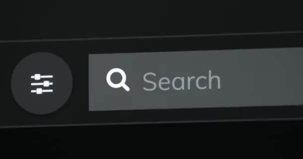 Ξενοδοχείο Λέξη Γραμμένη Στη Γραμμή Αναζήτησης Κλείνω Πάνω Θέα Του — Αρχείο Βίντεο
