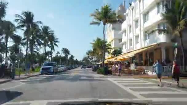 Miami Florida Abd Şubat 2019 Hyperlapse View Forward Gelen Bir — Stok video