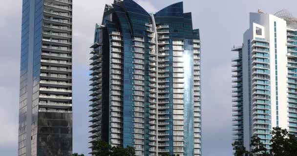 Grattacieli Sunny Isles Beach Miami Beach Florida Stati Uniti Risoluzione — Video Stock