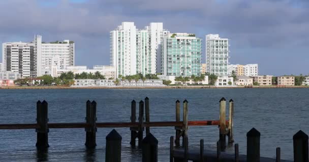 Miami Florida Abd Şubat 2019 Güzel Miami Manzarası Biscayne Körfezi — Stok video