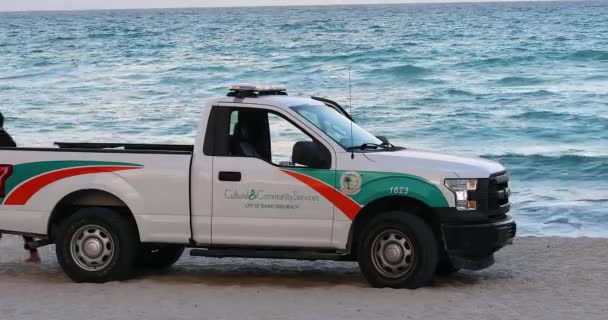 Miami Florida Usa Lutego 2019 Ford 150 Pickup Kulturalne Serwis — Wideo stockowe