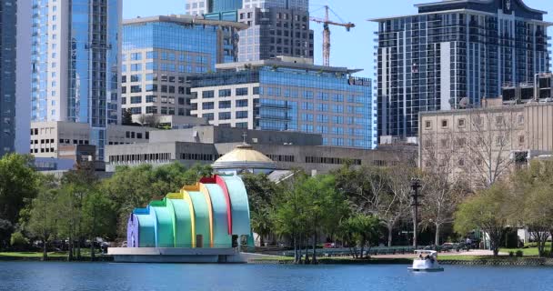 Orlando Florida Usa Maart 2019 Prachtig Panorama Van Orlando Downtown — Stockvideo