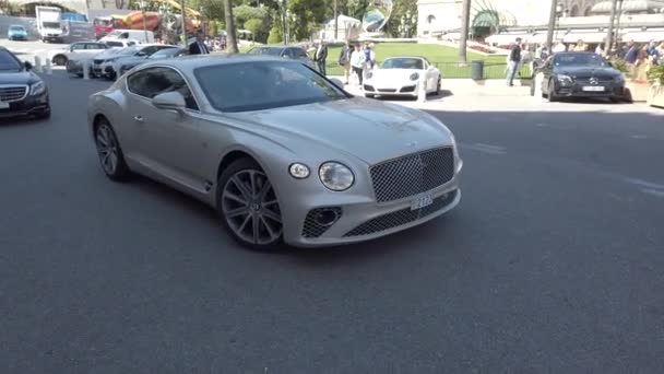 Monte Carlo Monaco Mai 2019 Femeie Care Conduce Nou Bentley — Videoclip de stoc