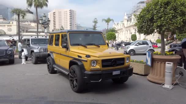Monte Carlo Monaco June 2019 Mercedes Benz Amg Crazy Color — Stock Video