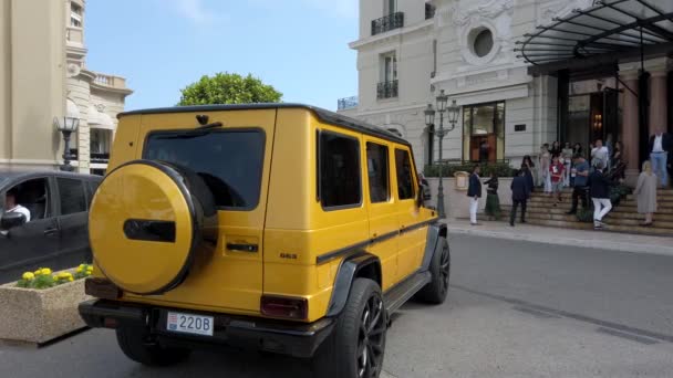 Monte Carlo Mónaco Junio 2019 Mercedes Benz Amg Crazy Color — Vídeos de Stock