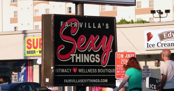 Orlando Florida Estados Unidos Marzo 2019 Sex Shop Sign Fairvilla — Vídeos de Stock