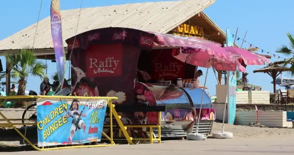 Sunny Beach Bulgaria Agosto 2019 Ice Cream Shop Raffy Italian — Vídeos de Stock