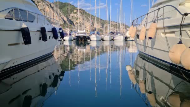 Мбаппе Франция Мая 2020 Года Sailboats Yachts Reflex Mediterranean Sea — стоковое видео