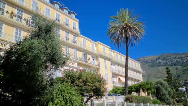 Menton France Septembre 2020 Immobilier Luxe Sur Côte Azur Beaux — Video