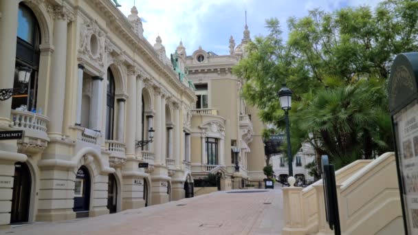 Monte Carlo Monaco September 2020 Luxury Clothing Stores Monte Carlo — Stock Video
