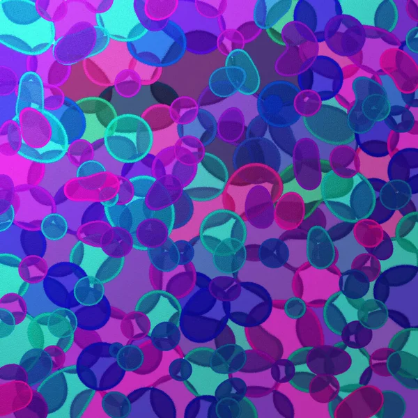 Textura Variada Com Bolhas Violetas Verdes — Fotografia de Stock
