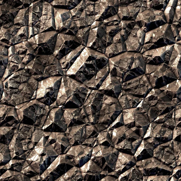 Naadloos Patroon Van Metalen Kristallen — Stockfoto