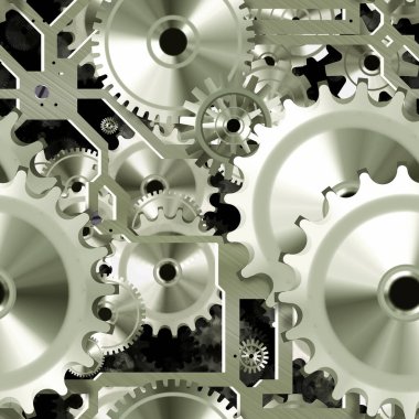 Kusursuz dişli saat mekanizması deseni  