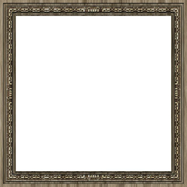 Square Wooden Board Frame — Stock Photo, Image