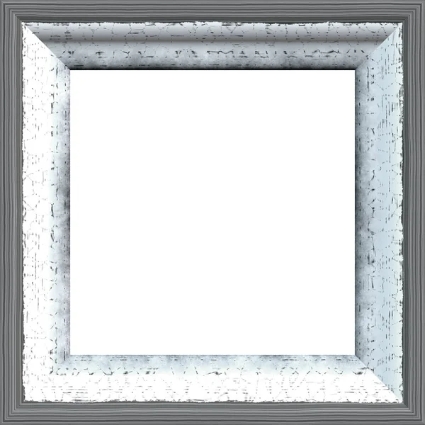Square Wooden Gray Frame — Stock Photo, Image