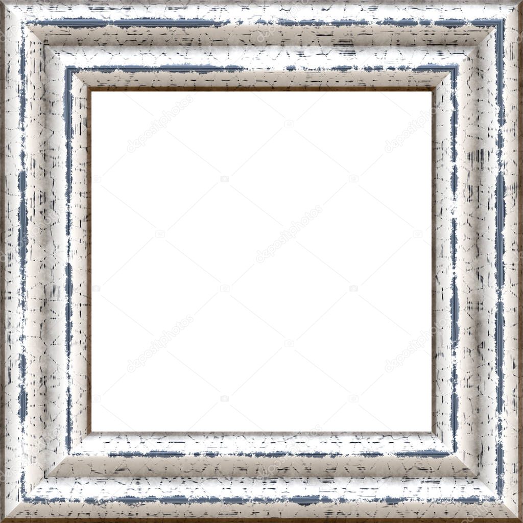 Square wooden plank frame
