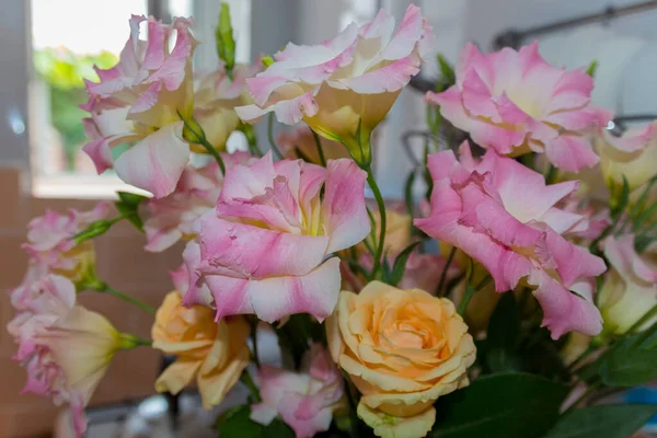Rosafarbene Eustoma Blüten Diese Blüten Sind Allgemein Als Lisianthus Blüten — Stockfoto