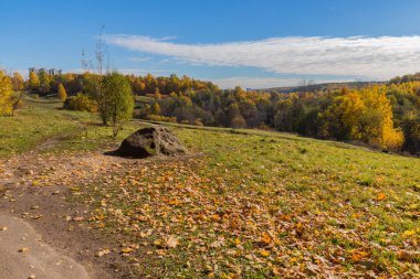 Müze rezervi Tsaritsyno 'daki manzara manzarası. Tsaritsyno, Moskova 'nın güneyinde yer alan bir saray müzesidir. 1776 'da Büyük Catherine' in emriyle kuruldu..