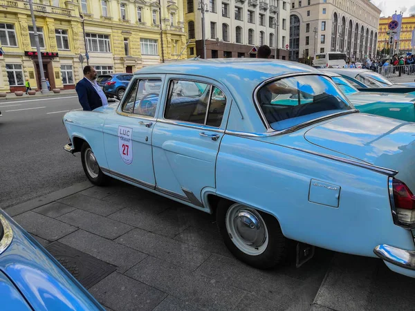 Moscow Russia Maja 2019 Retro Zsrr Gaz Wołga Samochód Chopard — Zdjęcie stockowe