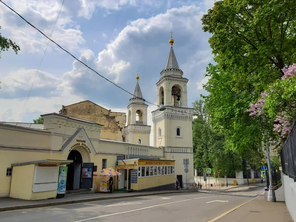 Moscow Russia Maio 2019 Convento Ivanovsky Rua Kitai Gorod Igreja — Fotografia de Stock