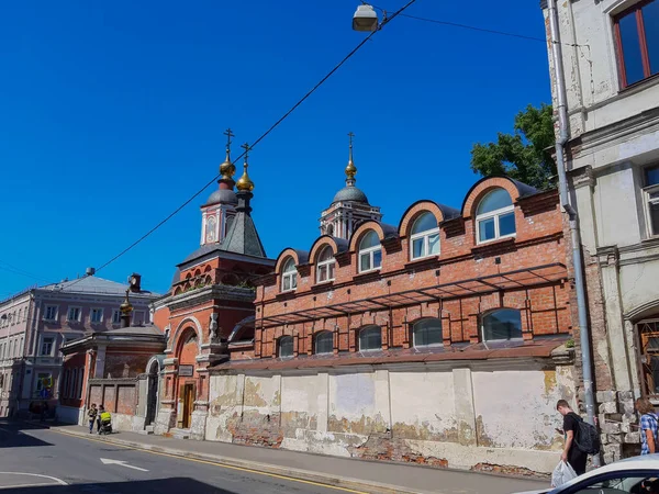 Moscou Russie Mai 2019 Église Saint Nicolas Podkopayev Église Orthodoxe — Photo