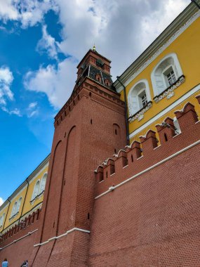 MOSCOW, RUSSIA - 26 Mayıs 2019: Orta Arsenalnaya Kulesi (