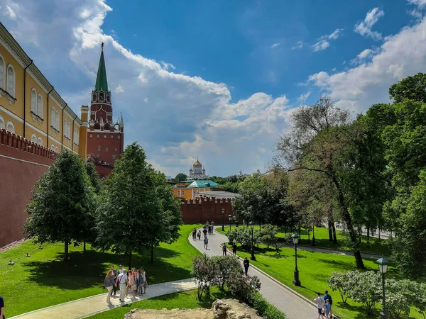 Moscow Russia 2019 트로츠키야 Troitskaya Tower 모스크바 크렘린 북서부 중앙에 — 스톡 사진