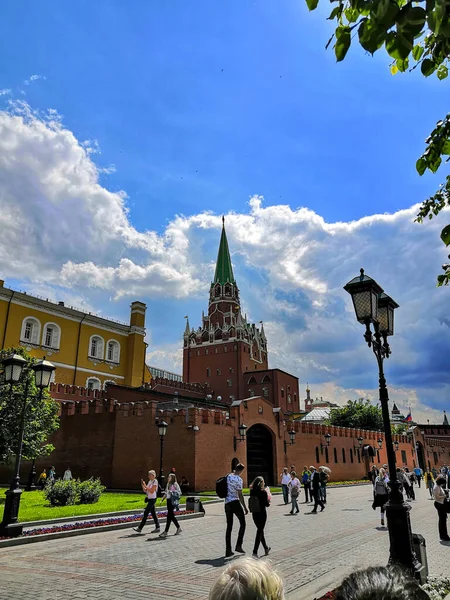 Moscow Russia Maja 2019 Wieża Troitskaya Dosłownie Wieża Trójcy Jest — Zdjęcie stockowe